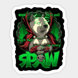 Spaw - Cute Funny Comic Dog from Hell Sticker